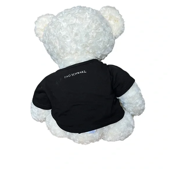 NEW FAO Schwarz Large Curly White Sitting Bear Plush - Return To Wonder - Picture 4 of 13